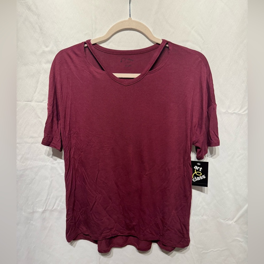 wine Red shirt